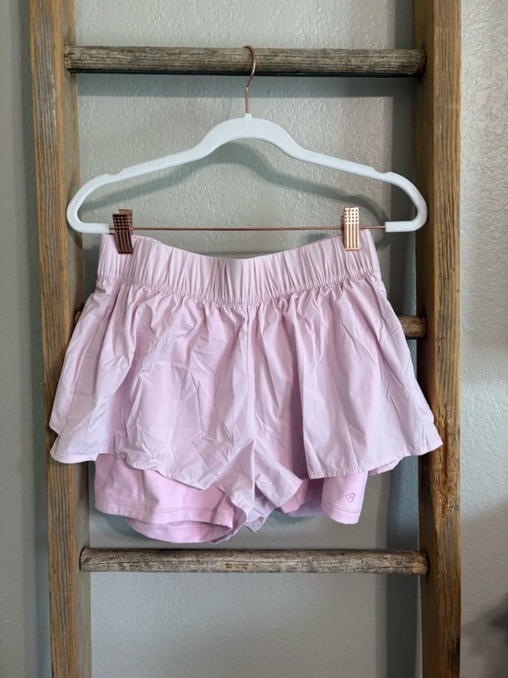 Target x Blogilates Pink Ruffle Shorts - Picture 4 of 5